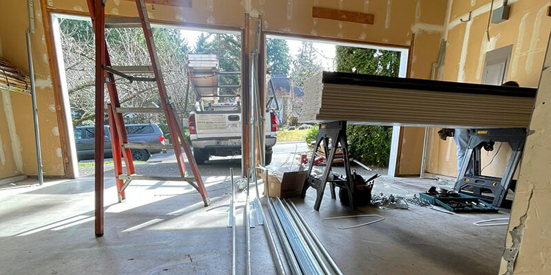 New Garage Door Construction - CHS Garage Repair