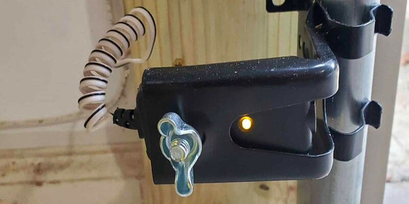 Garage Door Sensor Light Yellow - CHS Garage Repair Of Seattle