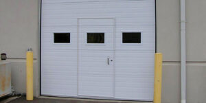 garage door with man door - CHS Garage Repair Of Seattle