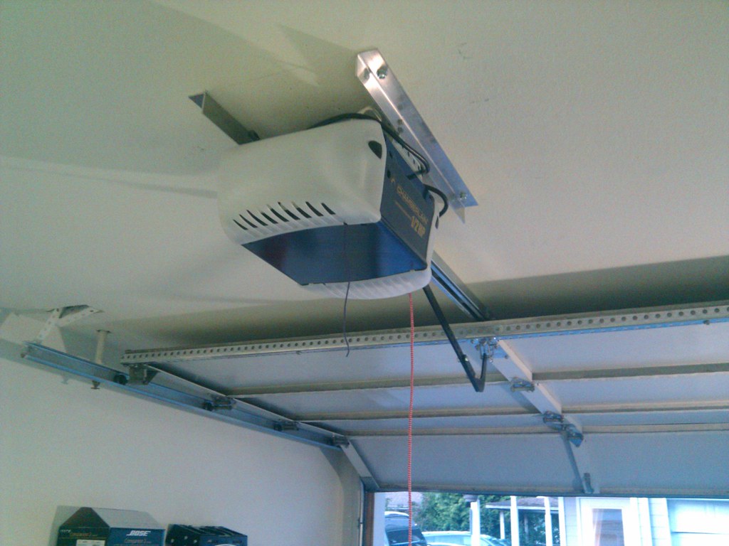 Professional garage door opener installation